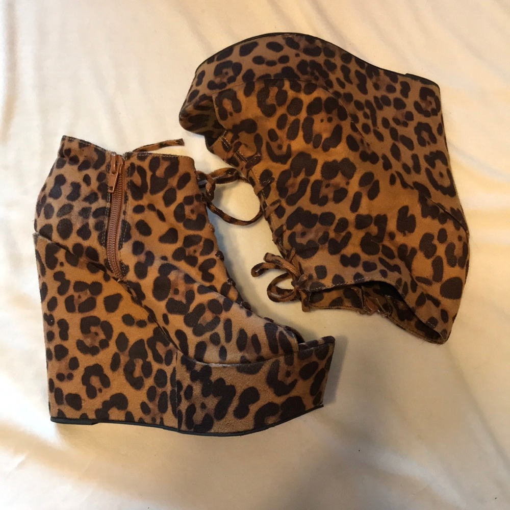 Leopard wedges - Picture 1 of 5